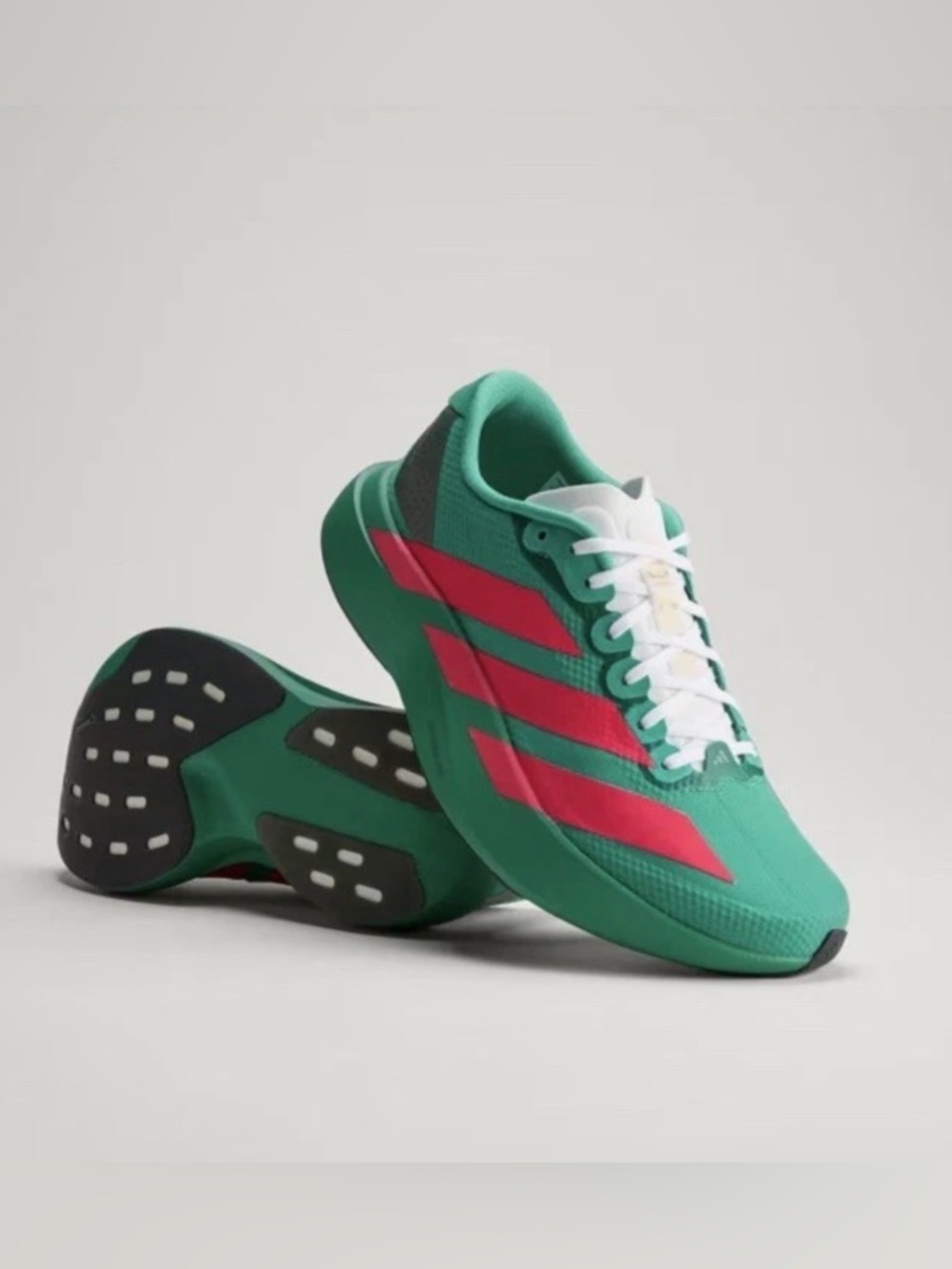Adizero EVO SL WOVEN Women Green And Red Running Shoes